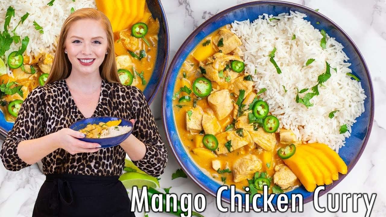 Mango Chicken Curry Recipe – EASY, 30-Minute Dinner!