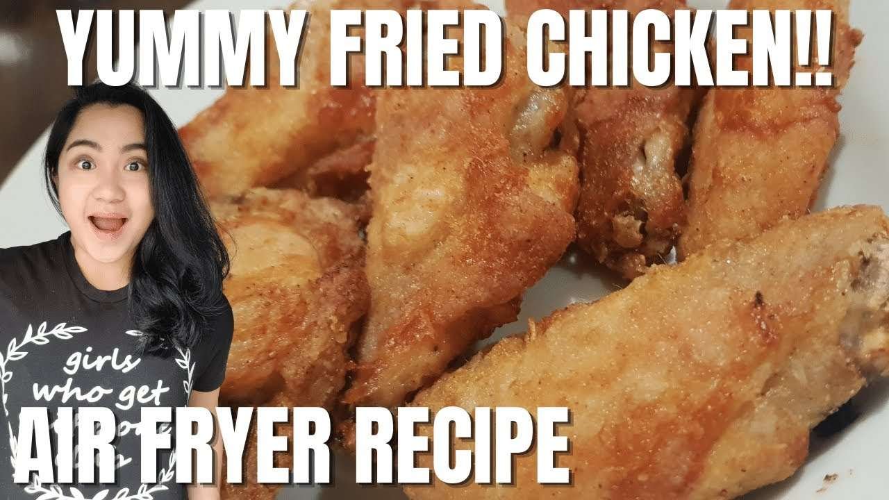 How to make CRISPY FRIED CHICKEN in AIR FRYER | Quick Air Fryer Recipe | Millennial Girlfriend