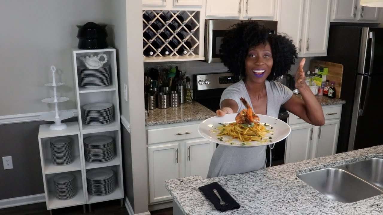 Too DelicIouS | Turmeric Sun-dried Tomato Coconut Pasta with Smoked Paprika Shrimp