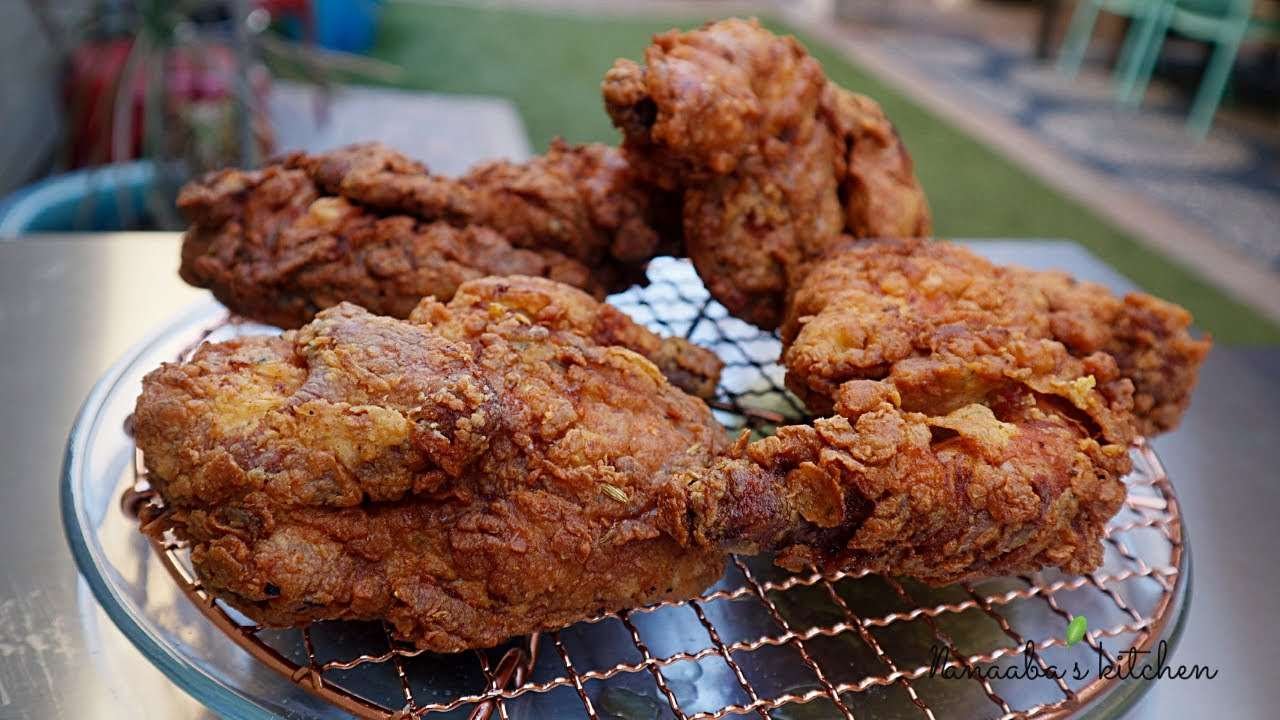 Crispy Fried Chicken recipe  –   how to make the best fried chicken – nanaaba's kitchen