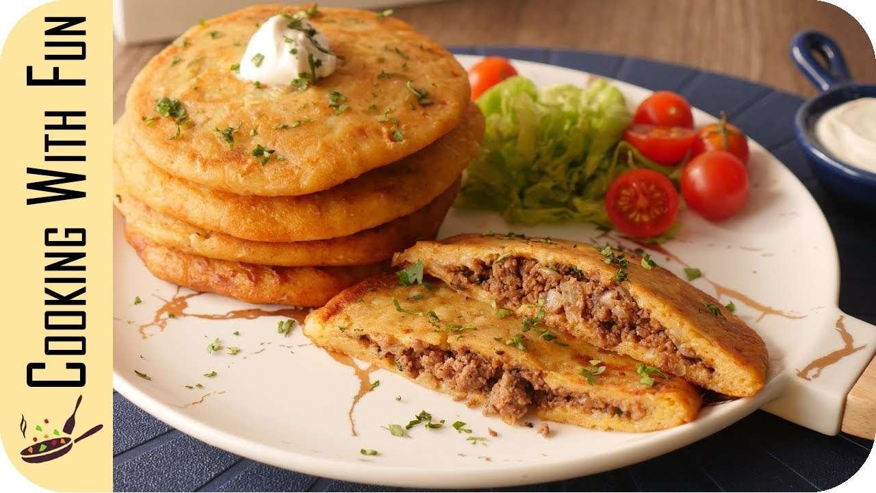 Meat Stuffed Potato Pancakes – Easy Breakfast Recipe by Cooking With Fun | Cooking Fun