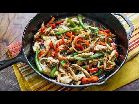 Easy Skillet Chicken Fajitas