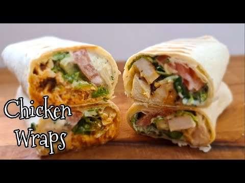 2 Easy Chicken Wraps | Ranch Wraps Recipe