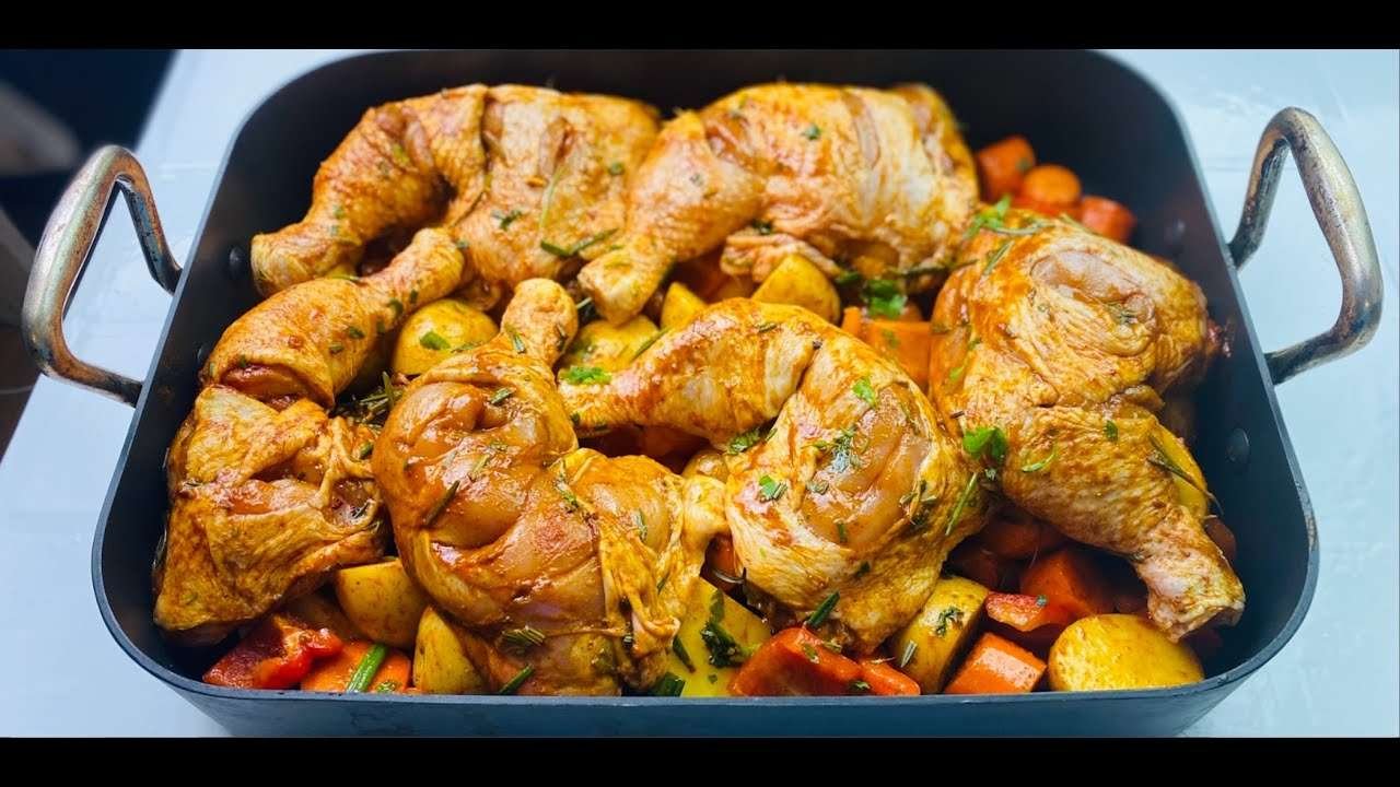 Baked Chicken and Potatoes Dinner/Super Easy To Make