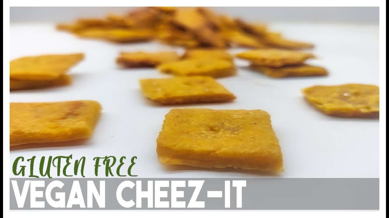 Vegan Cheese-Its/ DIY cheese crackers (soy, gluten, oil free)