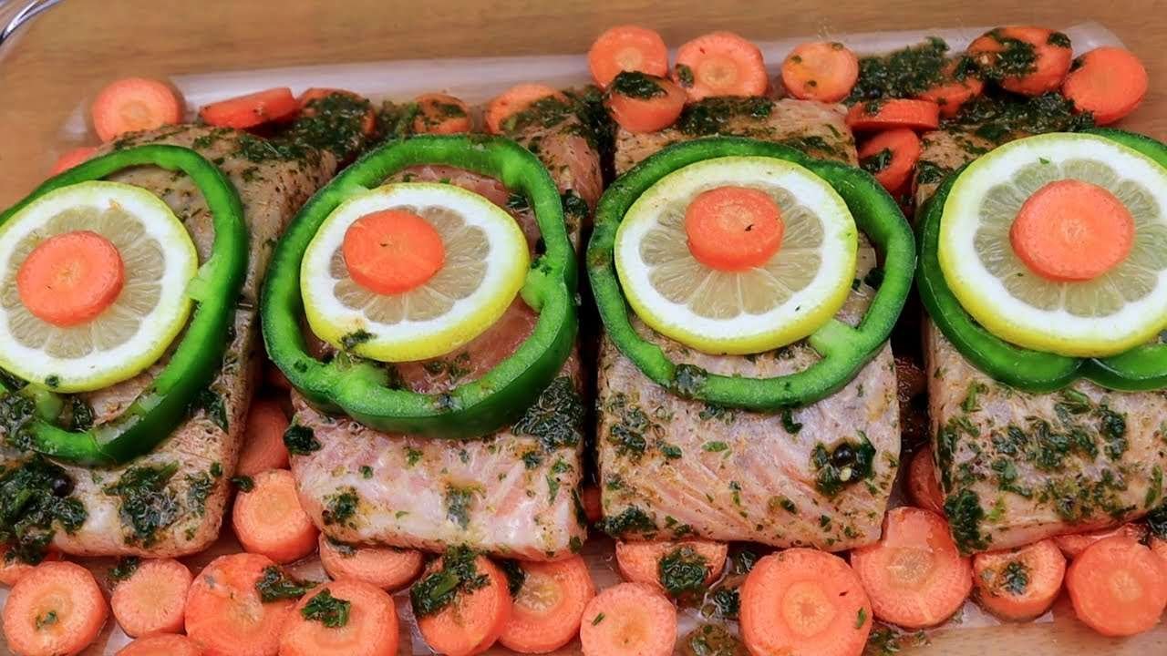 Healthy Salmon Recipe  With Special Sauce and Vegetables – Easy recipe