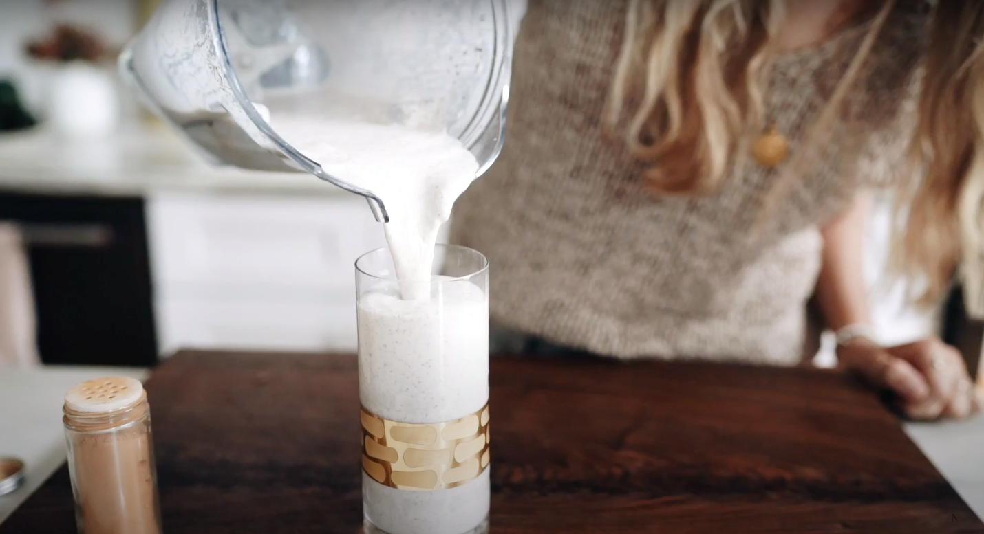 Protein-Packed Cinnamon Tahini Smoothie | Nutrition Stripped