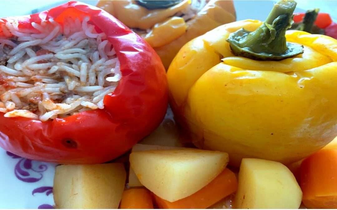 Paprika with Rice , 10 Minute Recipe , Dinner Recipe