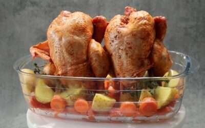 Tasty Can POUSSIN CHICKEN Recipe – CRISPY outside and JUICY inside | cutting paprika