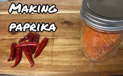 Homemade smoked paprika, Make smoked paprika at home, Making smoked paprika