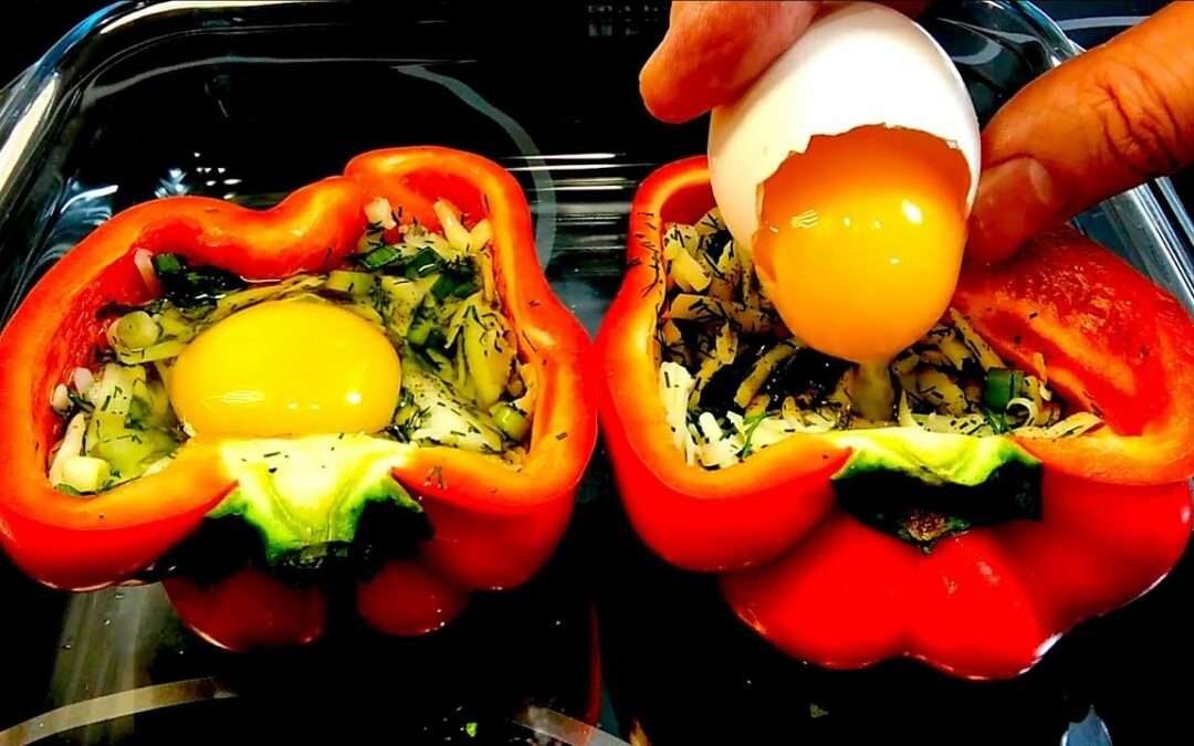 1 Paprika 2 Eggs and breakfast is ready! | Easy cooking