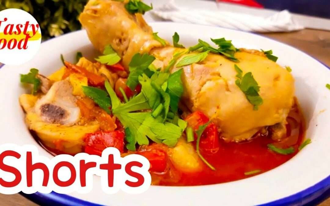 #Shorts Chicken thighs paprikash.-Chicken paprika recipe.-Hungarian Food l Tasty Food