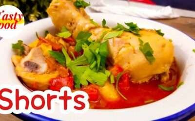 #Shorts Chicken thighs paprikash.-Chicken paprika recipe.-Hungarian Food l Tasty Food