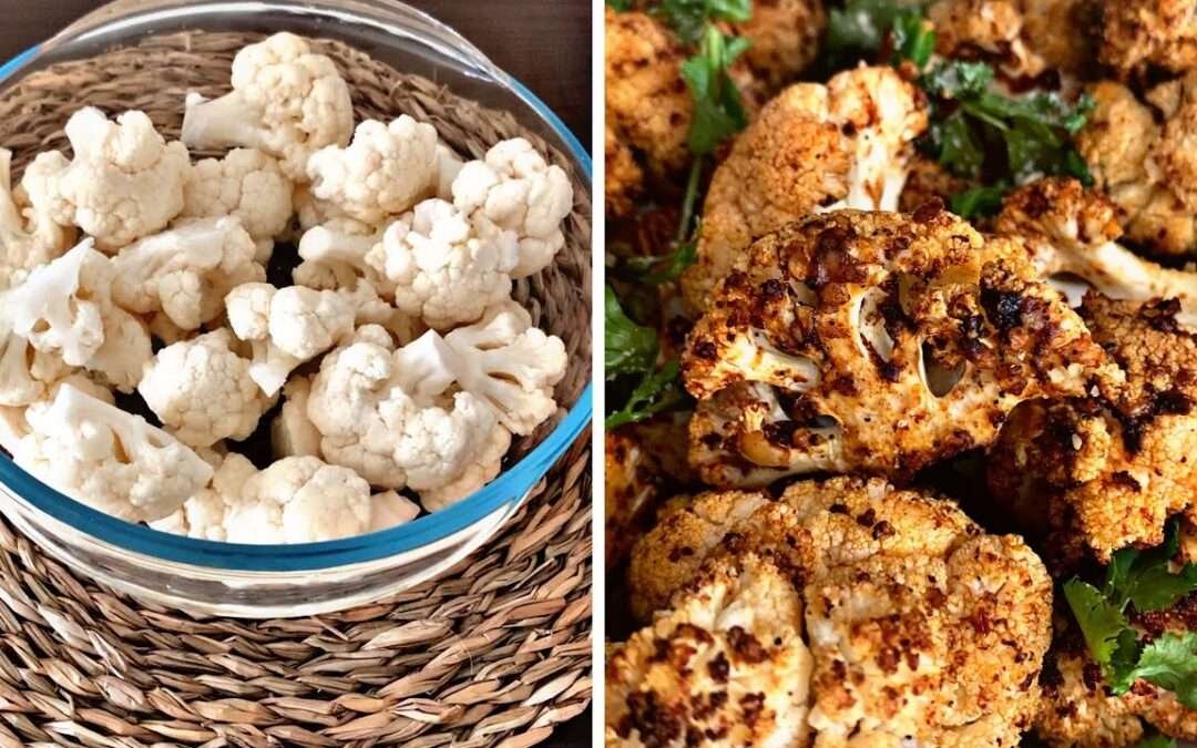 Smoked Paprika Roasted Cauli-Florets (Air Fryer Recipe) #shorts #ALCNH