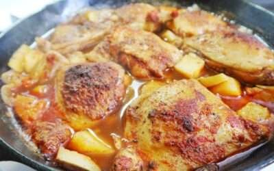 BRAISED PAPRIKA CHICKEN//RECIPES