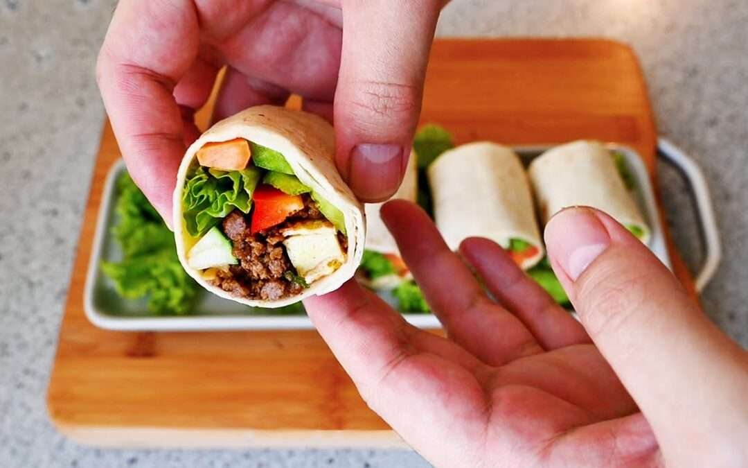 Fresh and healthy wraps at home | How to make homemade wraps | Delicious, easy and nutritious recipe