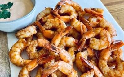 Roasted Shrimp Cocktail with Smoked Paprika and Sriracha Mayo