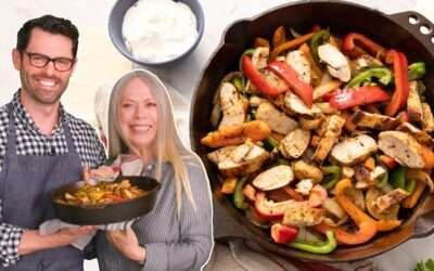 Easy Chicken Fajitas Recipe with my Mom!