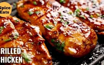 GRILLED CHICKEN WITH GARLIC AND LEMON | GRILLED CHICKEN RECIPE