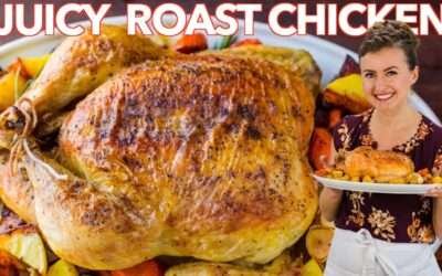Juicy ROAST CHICKEN RECIPE – How To Cook a Whole Chicken