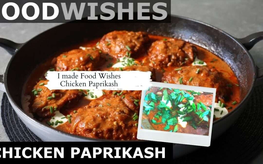Chicken Paprikash Hungarian Chicken Stew- Food Wishes Recipe test