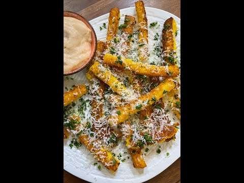 Homemade Polenta Fries Recipe with Smoked Paprika and Lemon Mayo