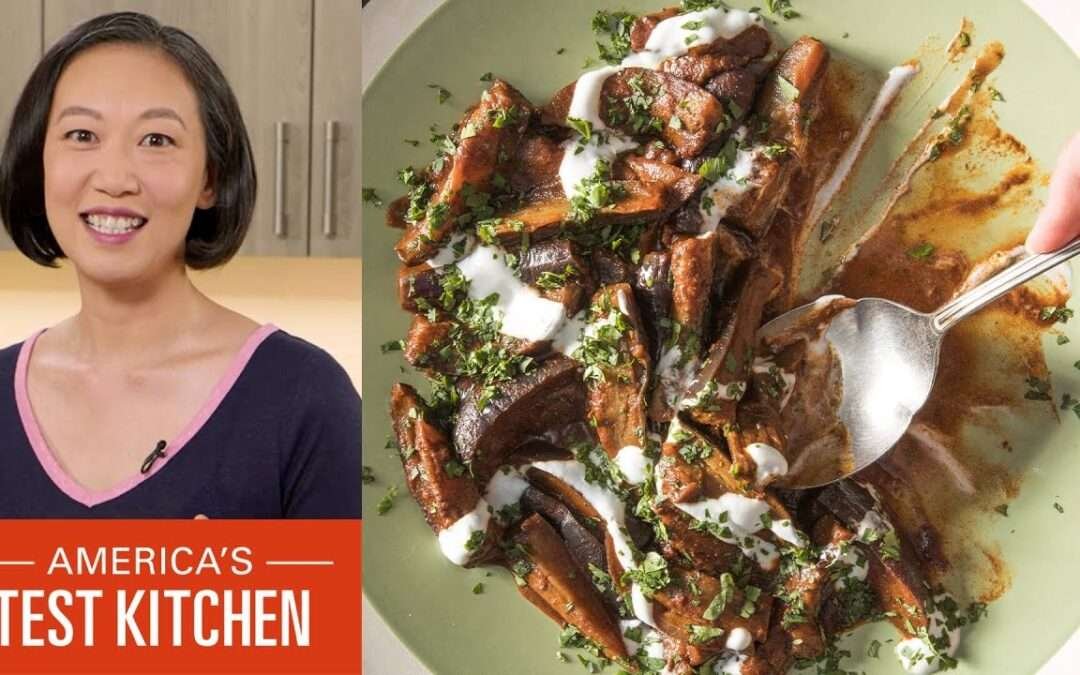 How to Make Braised Eggplant with Paprika, Coriander, and Yogurt