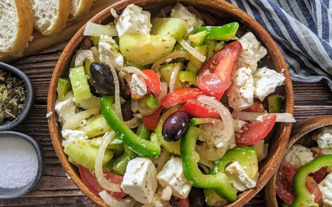 Greek Salad Recipe Healthy & Fresh | Summer Salads #shorts