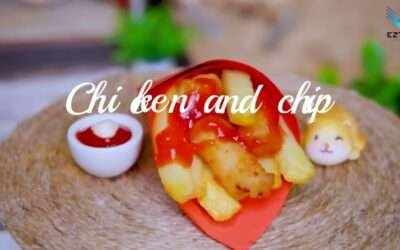How to Make Chicken and French Fries | Easy Chicken Recipe | Miniature Food