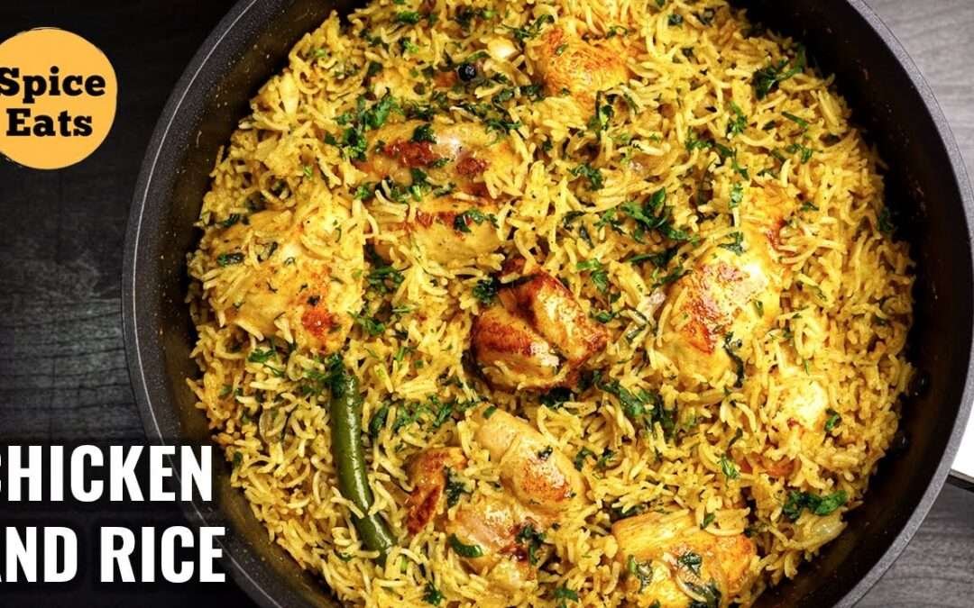 ONE POT CHICKEN AND RICE | EASY CHICKEN RICE RECIPE | ONE PAN CHICKEN RICE