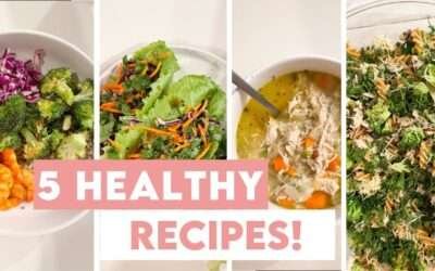 5 HEALTHY RECIPES | Easy + High Protein Meals!