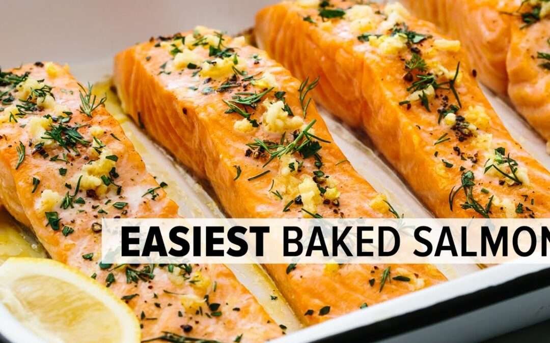 BAKED SALMON | easy, no-fail recipe with lemon garlic butter