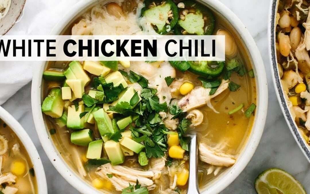 WHITE CHICKEN CHILI | the best dang chili recipe + so easy!