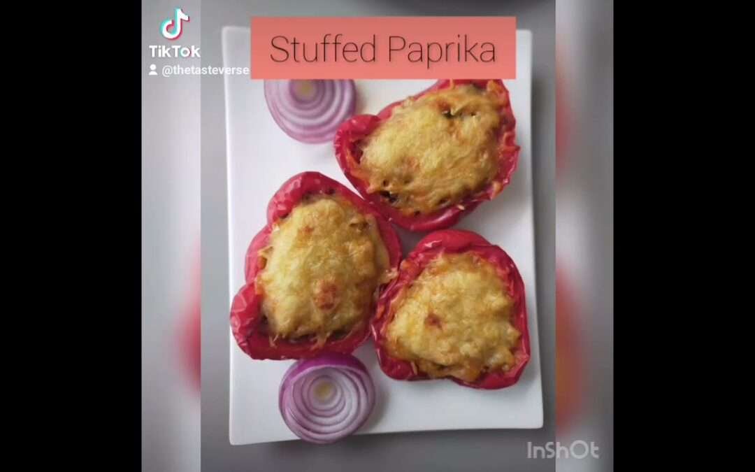 Stuffed Tuna Paprika with Cheese Easy & Tasty
