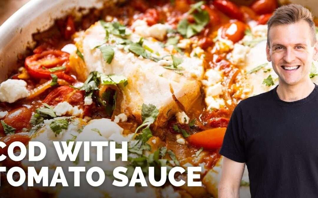 Cod with Moroccan Spiced Tomatoes