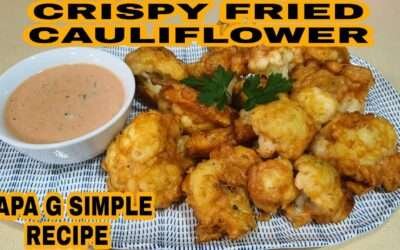 CRISPY FRIED CAULIFLOWER WITH TARTAR SAUCE/CAULIFLOWER IS TASTIER THAN MEAT/PAPA G SIMPLE RECIPE