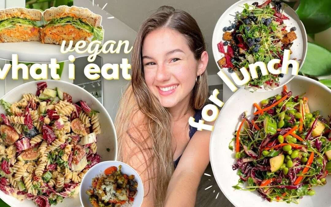 what I eat in a week for lunch! | 5 simple VEGAN recipes