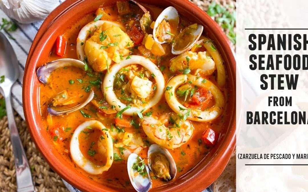 Classic Spanish Seafood Stew  | A Timeless Recipe from Barcelona Spain