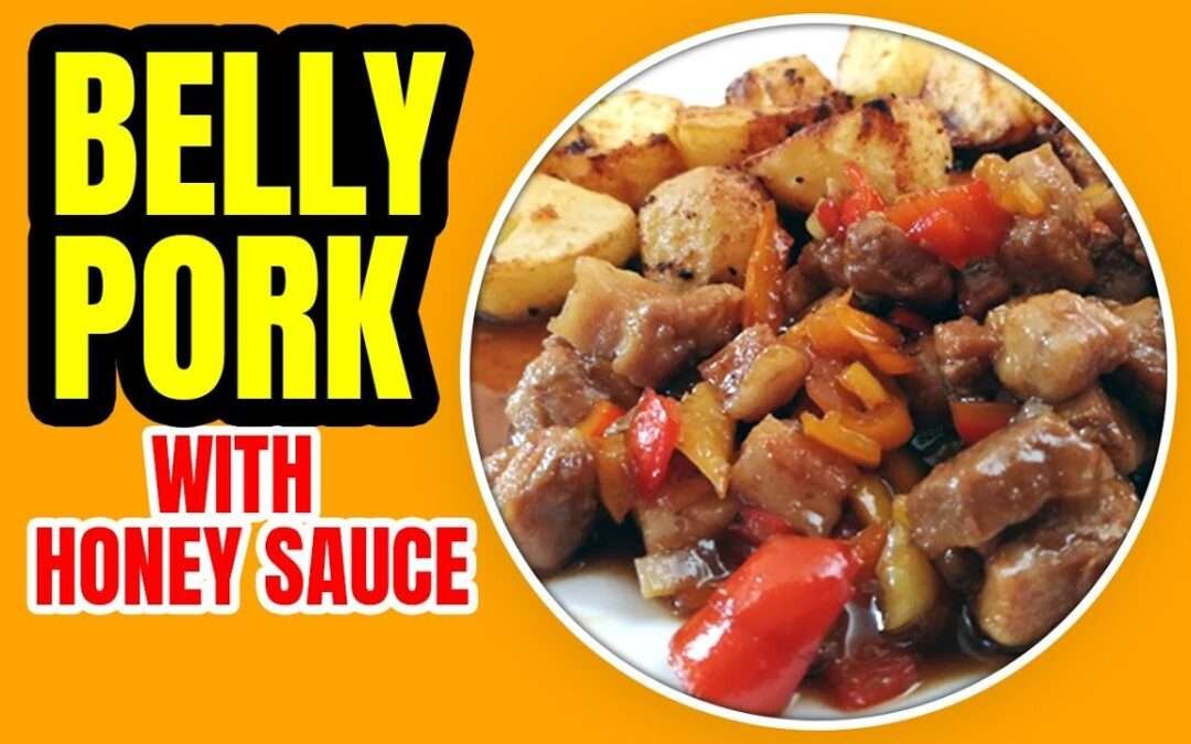 Belly Pork with Honey and Orange Sauce served with Paprika Potatoes Recipe