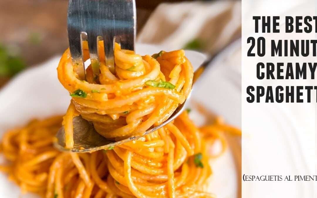 CREAMY Garlic & Paprika Spaghetti | Quick & Easy 20 Minute Recipe