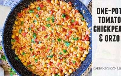 One-Pot Tomato Chickpeas and Orzo | Easy & Delicious Pasta Recipe