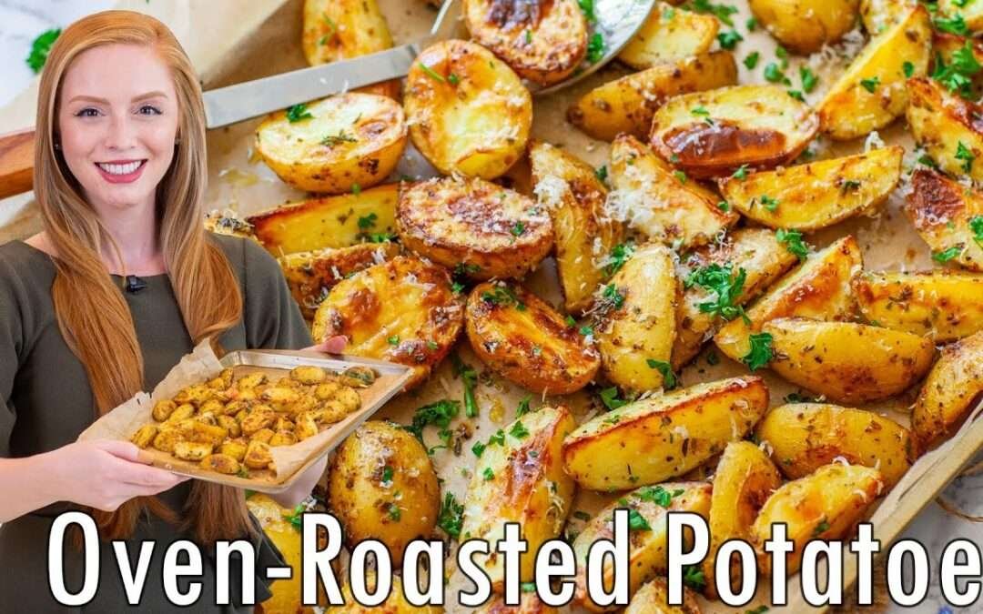 EASY Oven-Roasted Potatoes Recipe | with Thyme, Parsley & Parmesan | Beef, Lamb, Chicken, Seafood!
