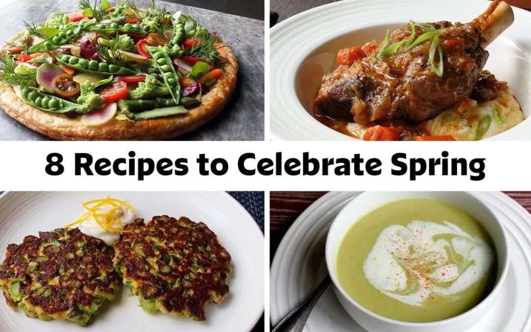 8 Flavorful Spring-Inspired Recipes | Vegetable Tart, Beer-Braised Lamb Shanks, Asparagus & More!