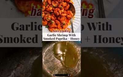 Garlic Shrimp With Smoked Paprika & Honey | Walder Wellness Dietitian #short