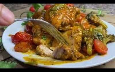One pan Paprika Chicken Thighs/Dinner in 30 minutes/Healthy Food Recipe@KetoXOXO