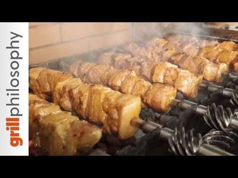 Pork kontosouvli spit roast with paprika – easy recipe | Grill philosophy