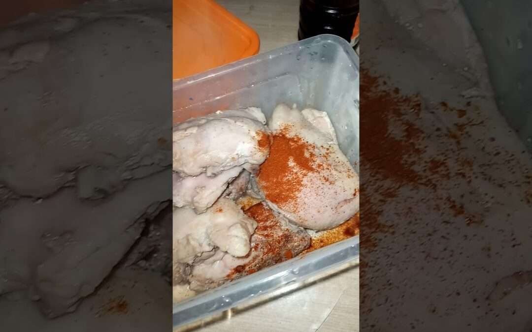 marinating chicken using spanish paprika