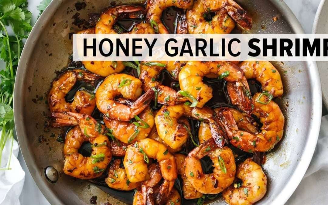 HONEY GARLIC SHRIMP | easy 20-minute dinner recipe