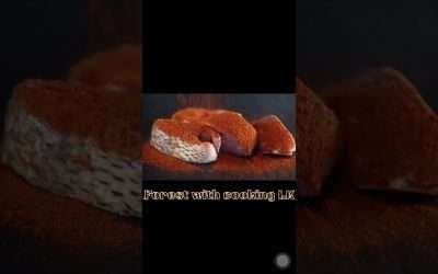 Slices of carp fish in paprika raw fish sea food meals fish food healthy cooking using spices #short