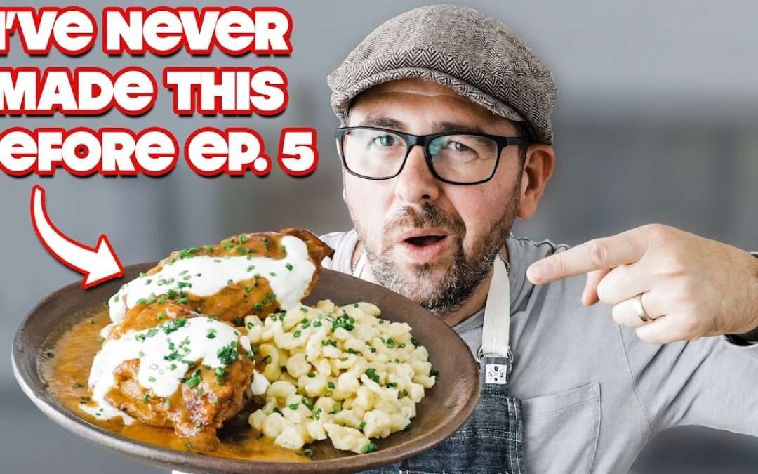 Professional Chef Makes Chicken Paprikash (Paprikas Csirke) for the FIRST time